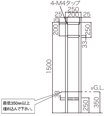 専用スタンドでの設置